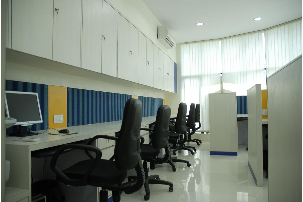 Office Interiors — Blue & Yellow